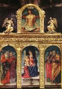 Bartolomeo Vivarini Virgin Enthroned with the Child on her Knee Sweden oil painting artist